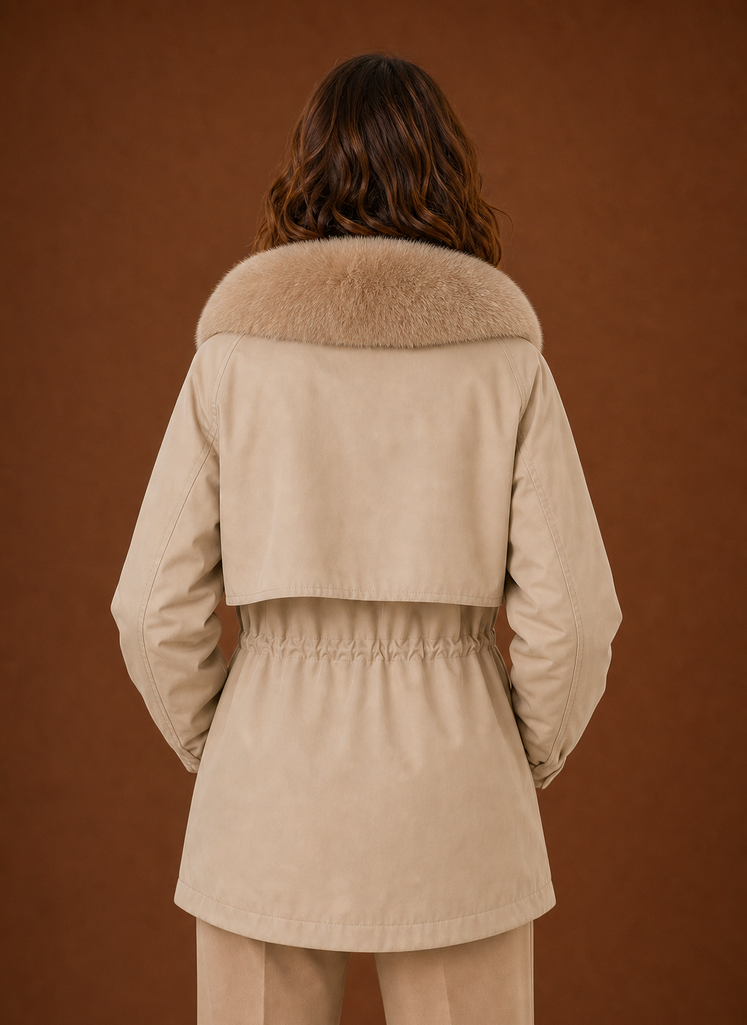 Yukon – Parka à Capuche Fausse Fourrure Femme
