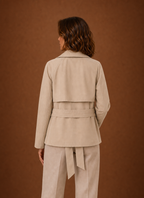 Agathe – Trench Court Ceinturé Femme