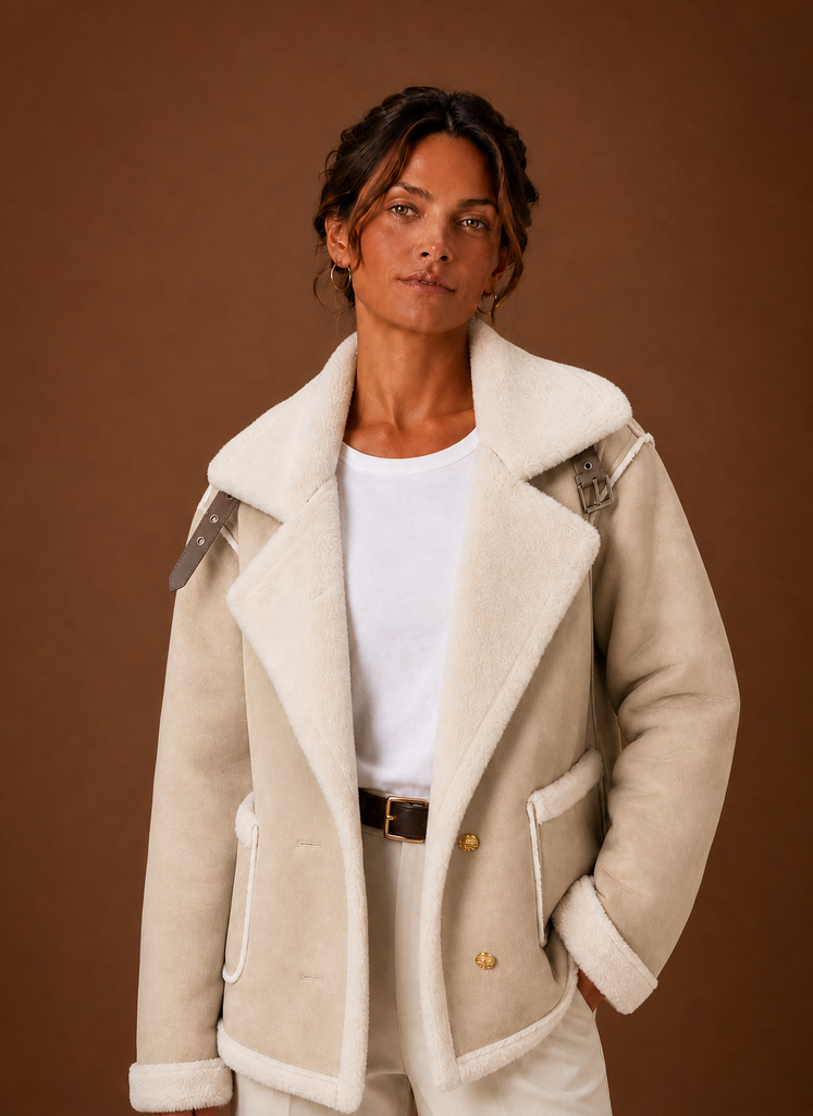Amelia – Blouson Aviateur Femme Col Signature