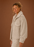 Bérénice – Manteau Teddy Oversize Femme
