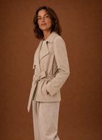 Agathe – Trench Court Ceinturé Femme