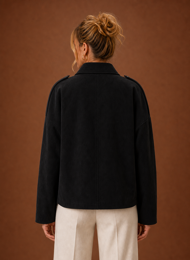 Romane – Veste Oversize Effet Daim Femme