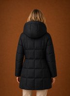 Grand Nord – Doudoune Longue à Capuche Femme Manteau d'Hiver