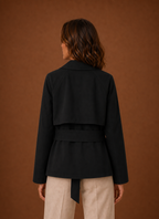 Agathe – Trench Court Ceinturé Femme