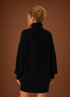 Alpine – Robe Pull Col Roulé Femme en Maille