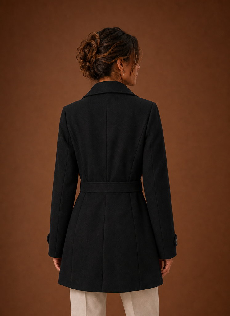 Odette – Trench Mi-Long Boutonné Femme