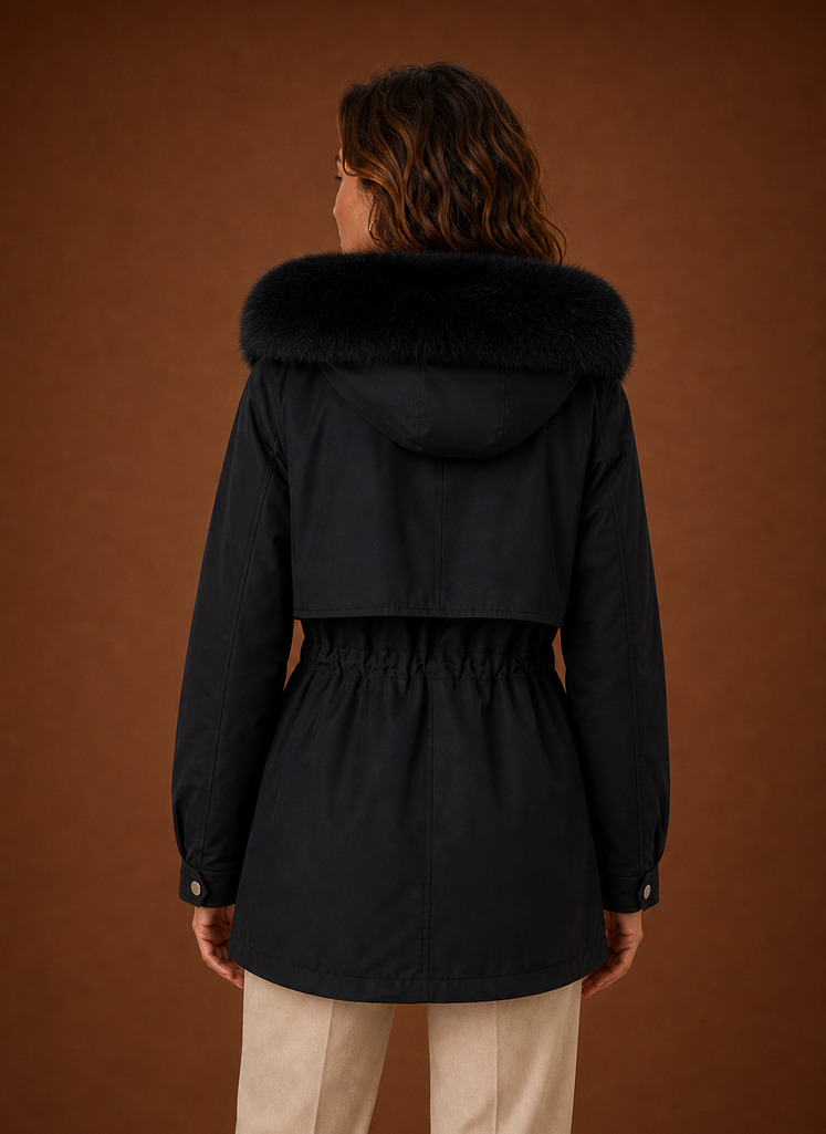 Yukon – Parka à Capuche Fausse Fourrure Femme