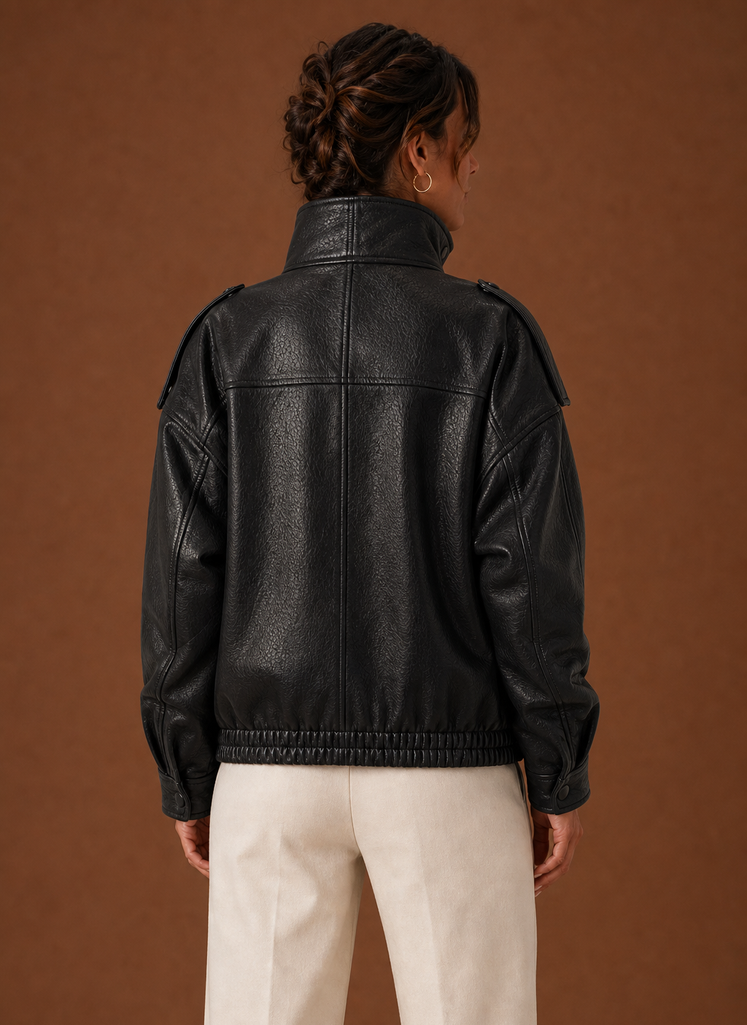 Inès – Veste Col Montant Femme