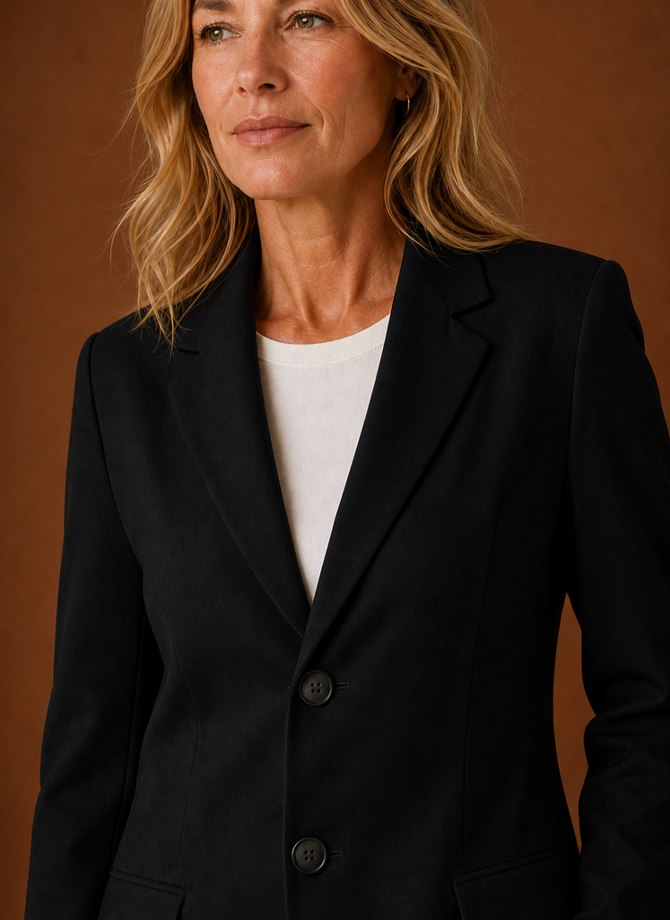 Joséphine – Blazer Long Femme Coupe Tailleur