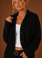 Clémence – Gilet Oversize Boutonné Femme en Maille