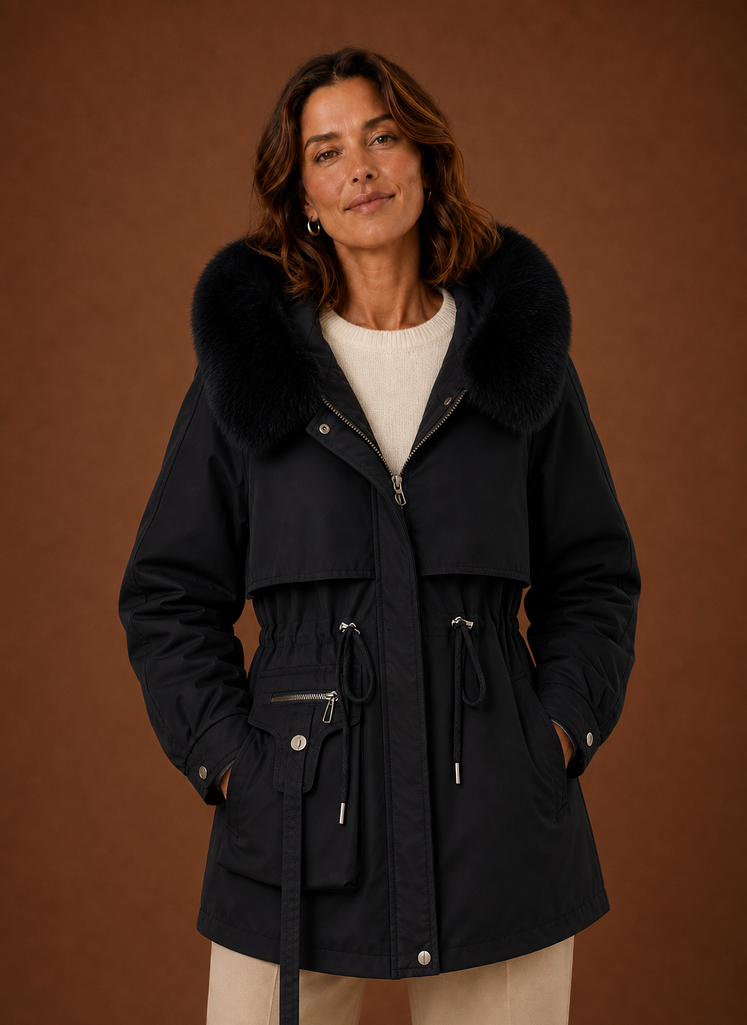 Yukon – Parka à Capuche Fausse Fourrure Femme