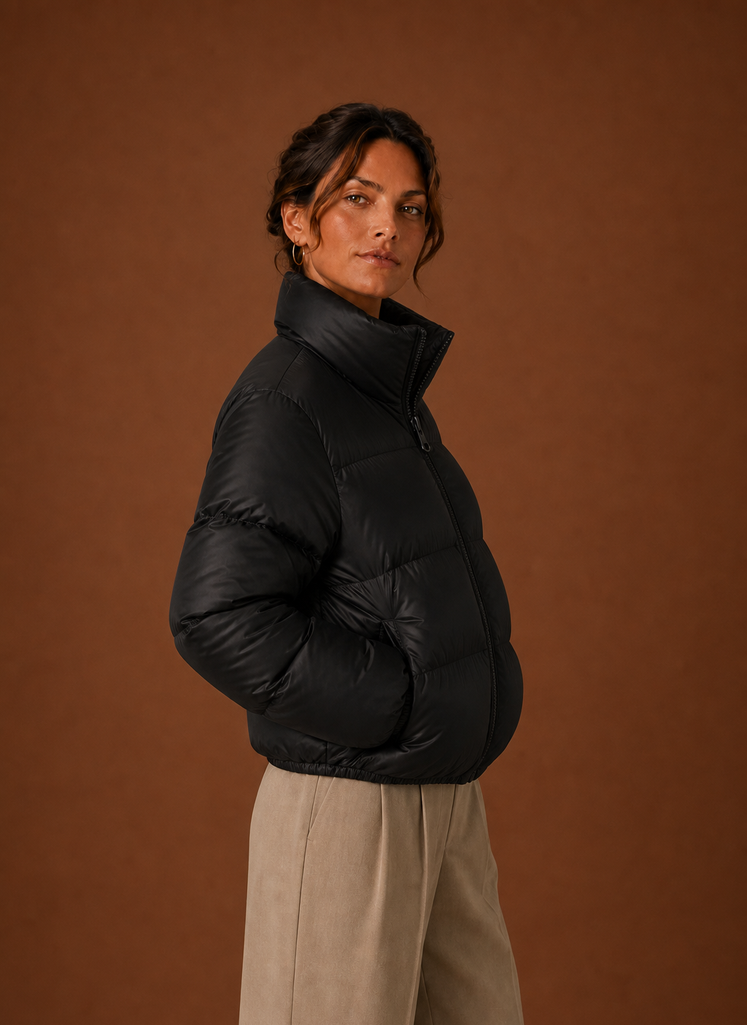 Praline – Doudoune Matelassée Femme Coupe Ajustée
