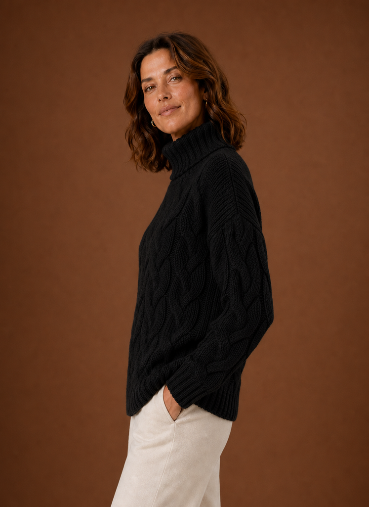 Margot – Pull Maille Torsadée Femme