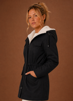 Laponie – Parka Longue à Capuche Femme Doublée Polaire