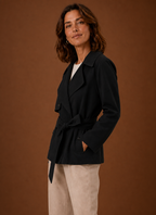 Agathe – Trench Court Ceinturé Femme
