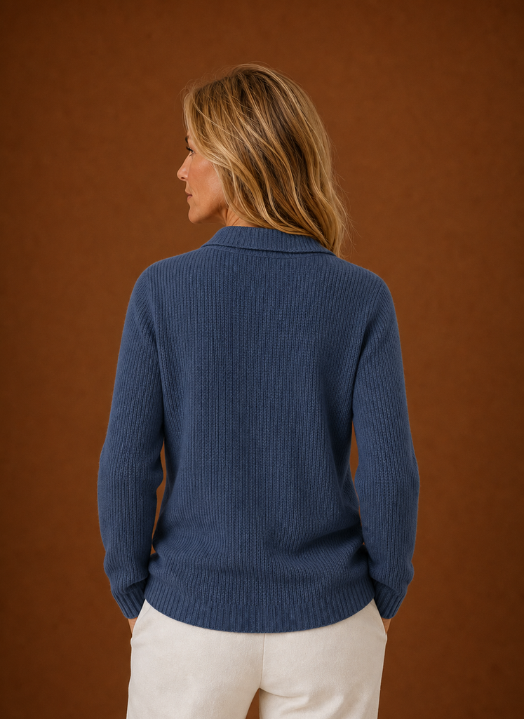 Pétale – Gilet Boutonné Femme en Maille