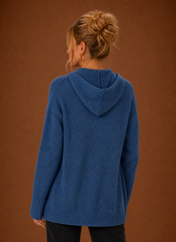 Clémence – Gilet Oversize Boutonné Femme en Maille