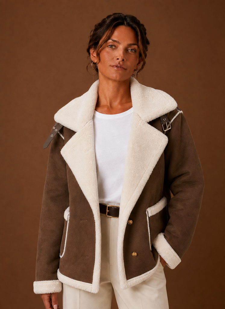 Amelia – Blouson Aviateur Femme Col Signature