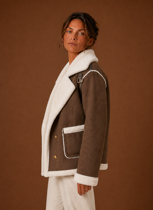 Amelia – Blouson Aviateur Femme Col Signature