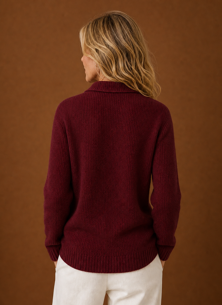 Pétale – Gilet Boutonné Femme en Maille
