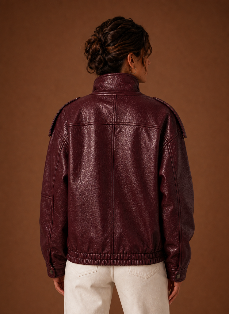 Inès – Veste Col Montant Femme
