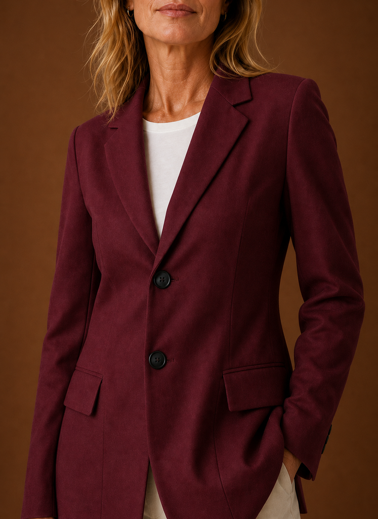 Joséphine – Blazer Long Femme Coupe Tailleur