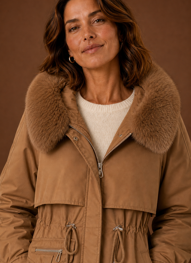 Yukon – Parka à Capuche Fausse Fourrure Femme