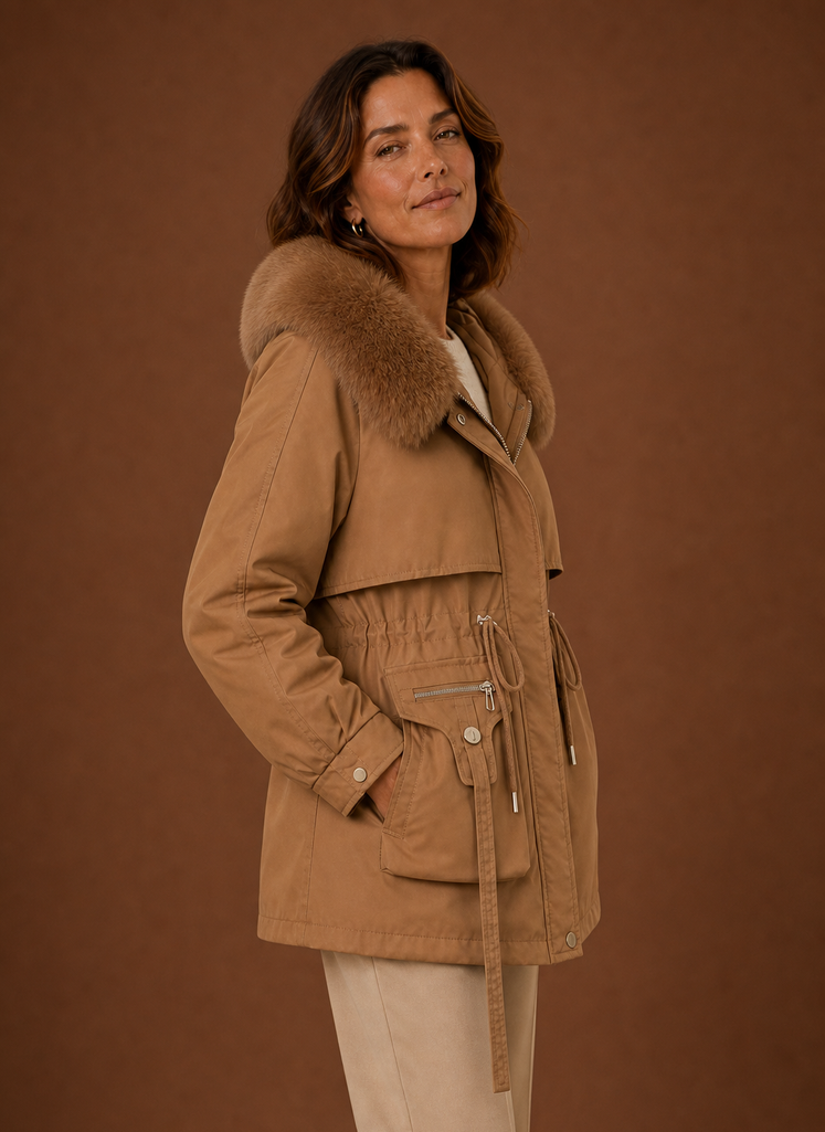 Yukon – Parka à Capuche Fausse Fourrure Femme
