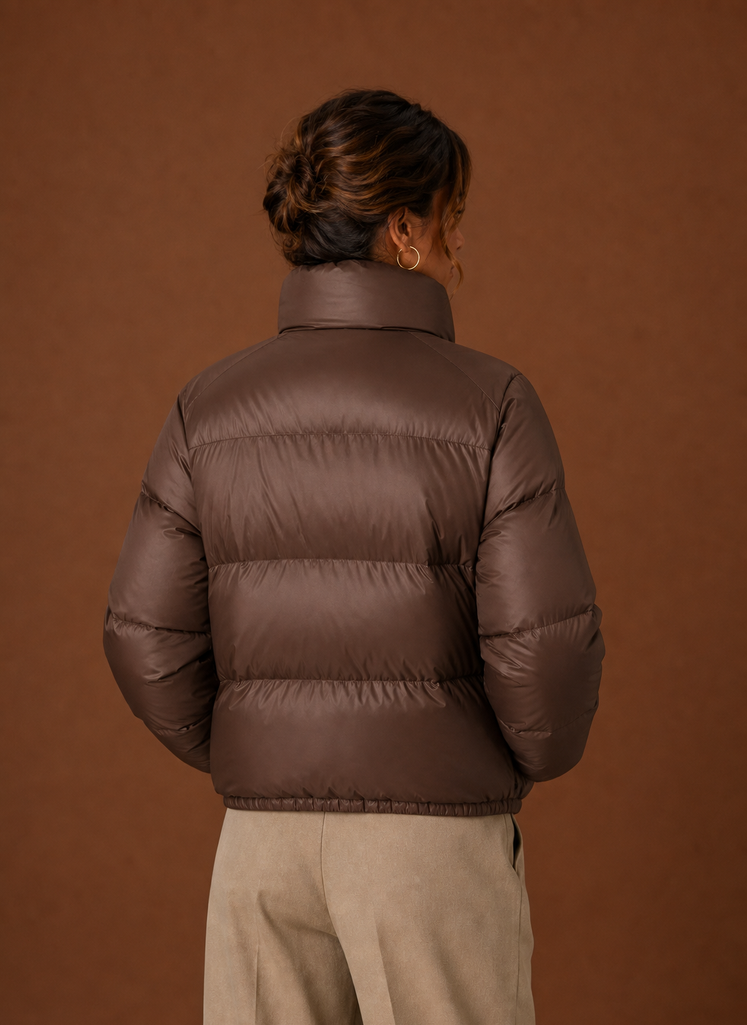 Praline – Doudoune Matelassée Femme Coupe Ajustée