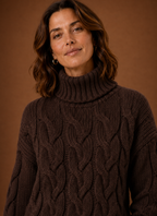Margot – Pull Maille Torsadée Femme