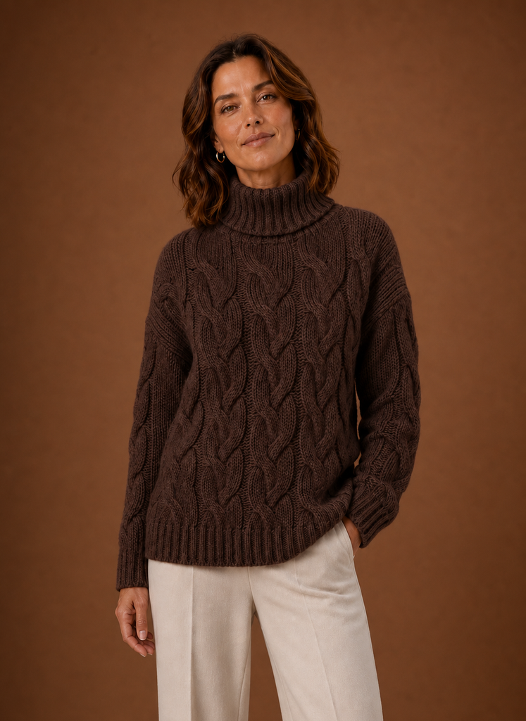 Margot – Pull Maille Torsadée Femme