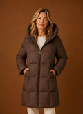 Grand Nord – Doudoune Longue à Capuche Femme Manteau d'Hiver
