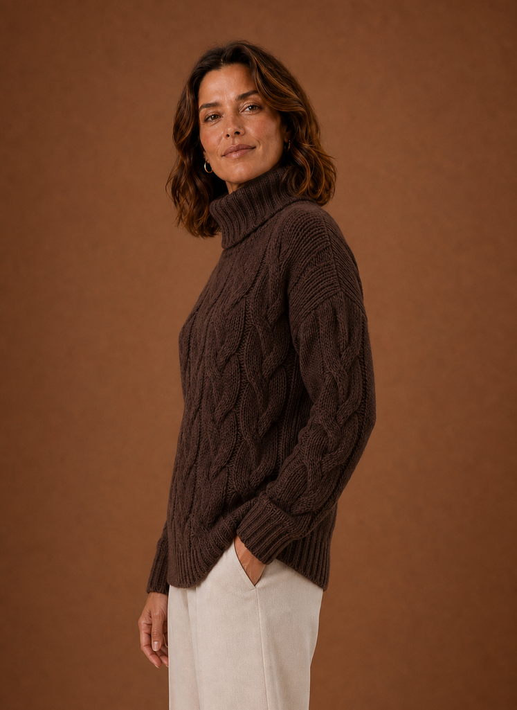 Margot – Pull Maille Torsadée Femme