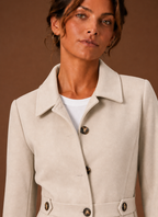 Odette – Trench Mi-Long Boutonné Femme