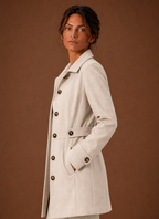 Odette – Trench Mi-Long Boutonné Femme
