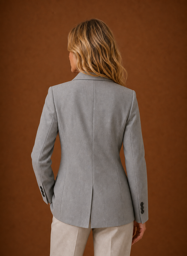Joséphine – Blazer Long Femme Coupe Tailleur