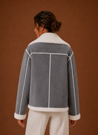 Amelia – Blouson Aviateur Femme Col Signature
