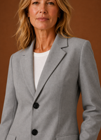 Joséphine – Blazer Long Femme Coupe Tailleur