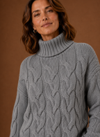 Margot – Pull Maille Torsadée Femme