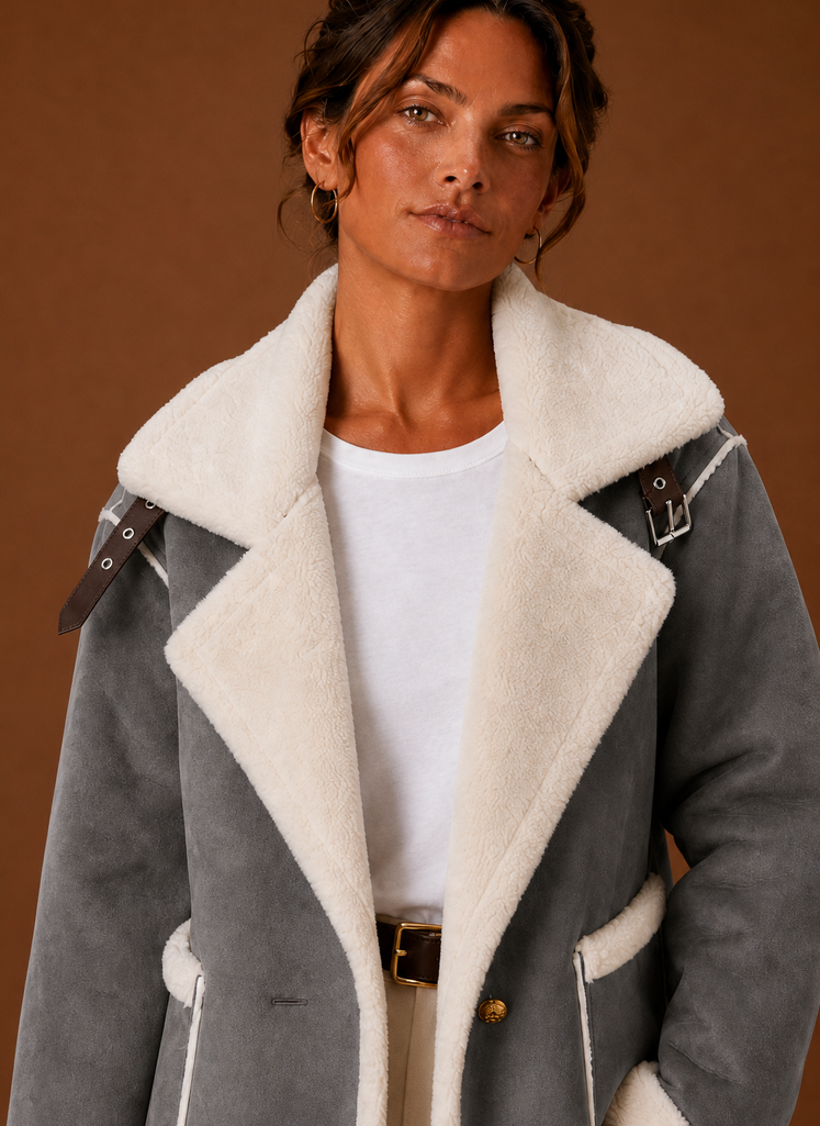 Amelia – Blouson Aviateur Femme Col Signature