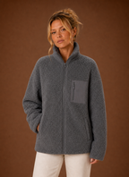 Câline – Veste Sherpa Zippée Femme