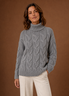 Margot – Pull Maille Torsadée Femme