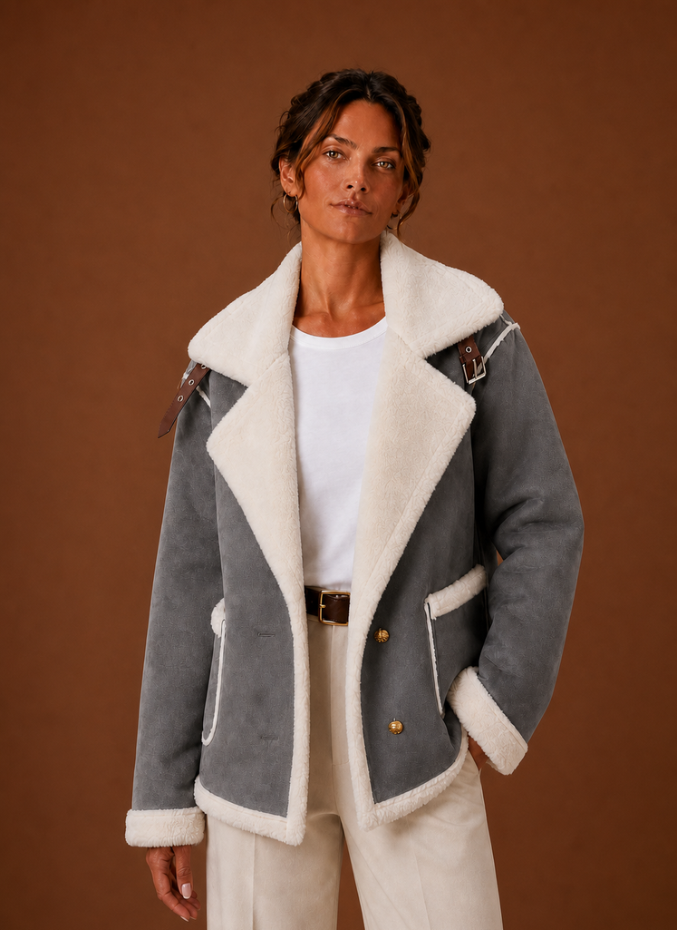 Amelia – Blouson Aviateur Femme Col Signature