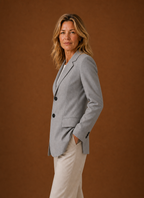 Joséphine – Blazer Long Femme Coupe Tailleur