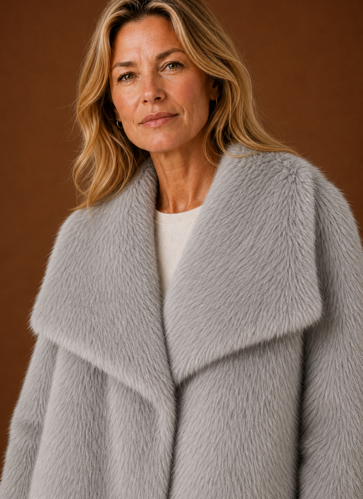 Zibeline – Manteau Fausse Fourrure Femme Hiver