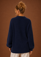 Héloïse – Gilet Col V Boutonné Femme en Maille