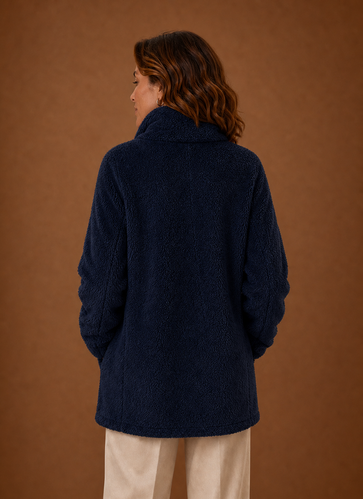 Anouk – Veste Polaire Sherpa Zippée Femme