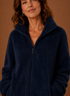 Anouk – Veste Polaire Sherpa Zippée Femme