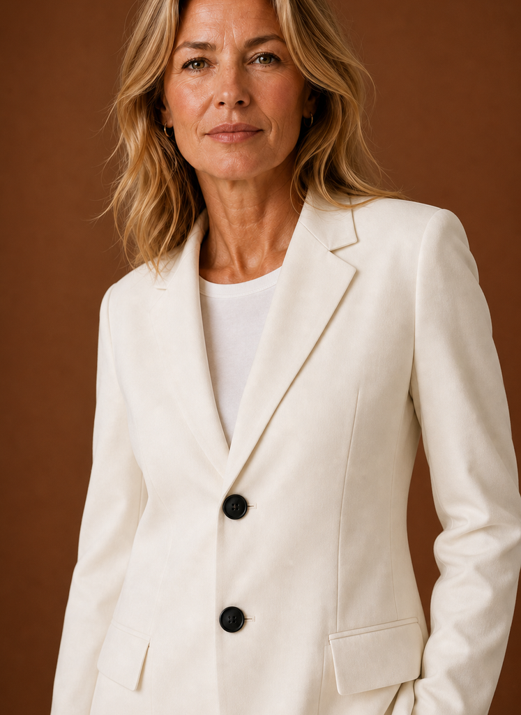 Joséphine – Blazer Long Femme Coupe Tailleur