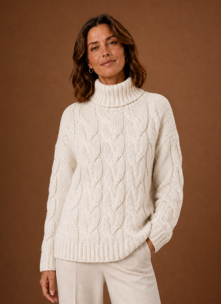 Margot – Pull Maille Torsadée Femme
